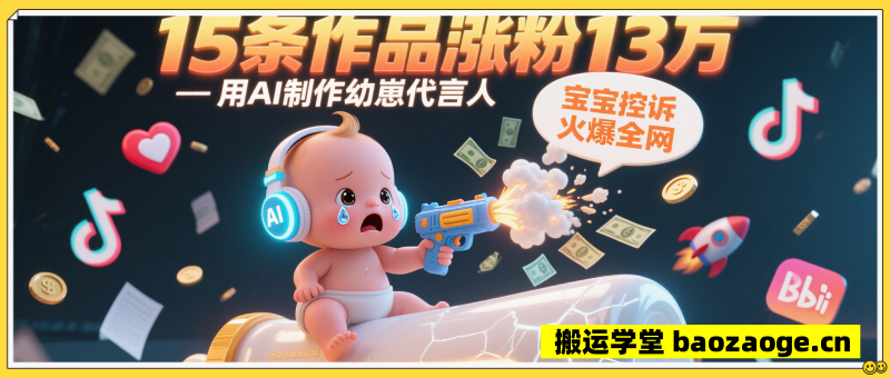 用AI制作幼崽代言人，宝宝的控诉火爆全网