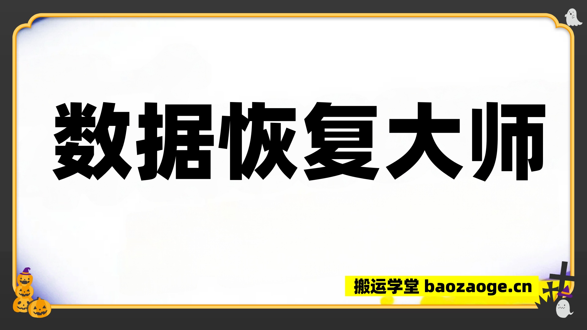 数据恢复大师~