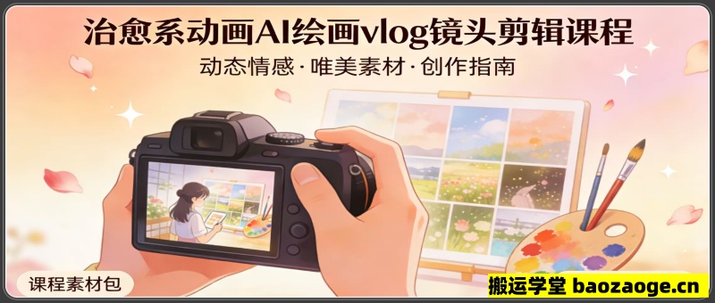 2026最新治愈系动画视频AI绘画动态情