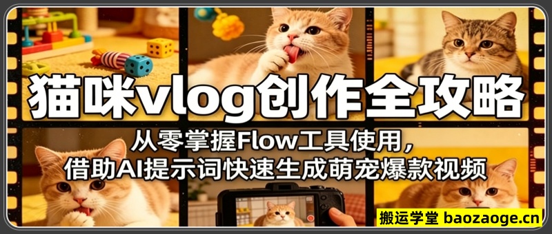 猫咪vlog创作全攻略：从零掌握Flow